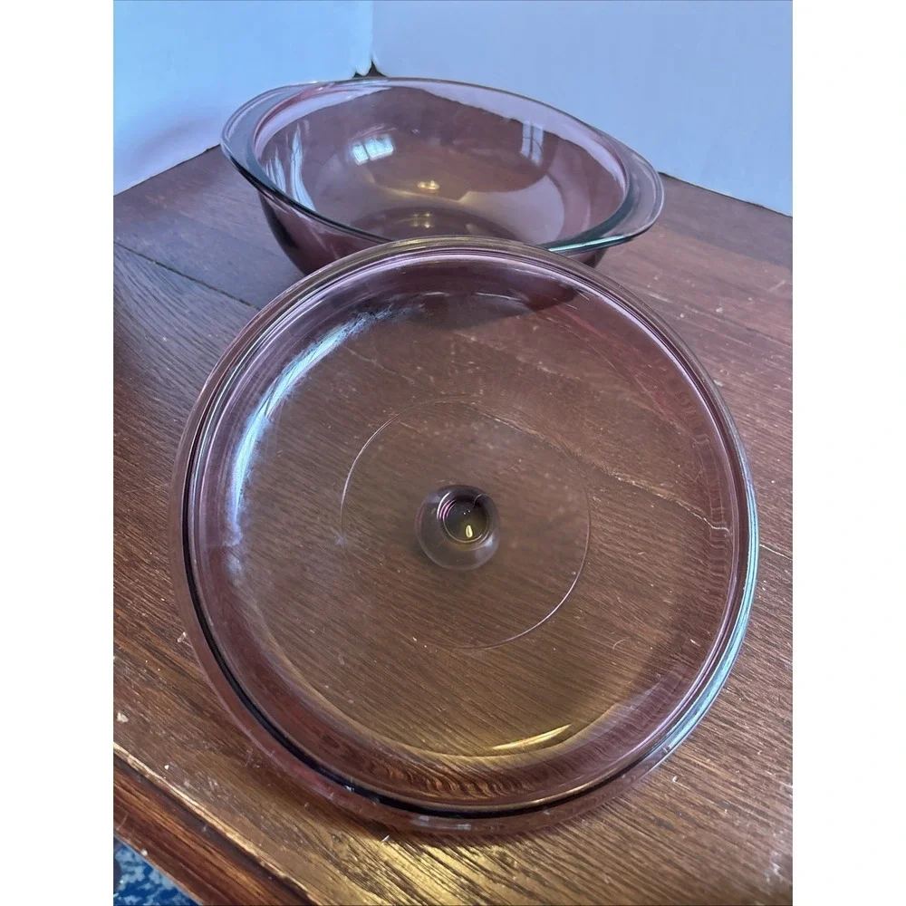 Pyrex 1.5 QT Visions Glass Cranberry 8